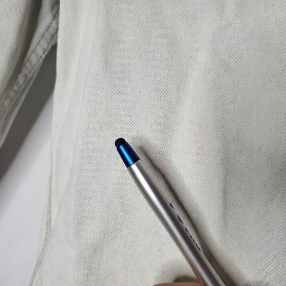 Vintage 80s Womens Levi Jeans 6 SEE High Waisted White Washed Blue Tapered Legs - Picture 3 of 8